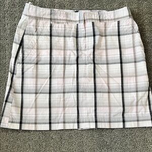 Izod Women's Mini Skirt in Pink and Black Plaid